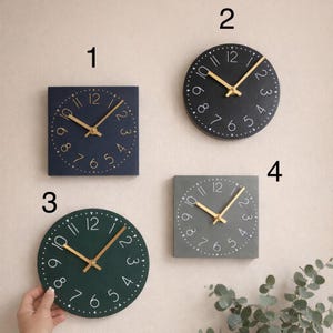 Small Barn Wood Clock - Choose color/shape - 3 Size options