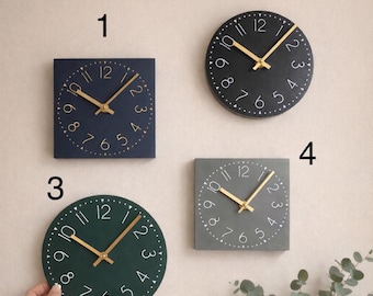 Small Barn Wood Clock - Choose color/shape - 3 Size options