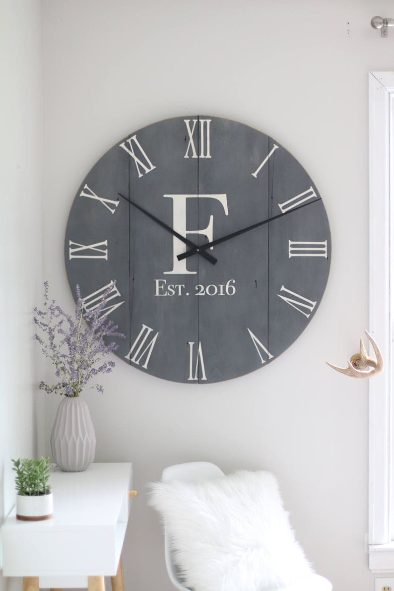 36 Nora W Letter Large Wall Clock Oversized Clocks Personalized Modern Wood - 36 Wall Clocks 36 Nora W Letter Large Wall Clock Oversized Clocks Personalized Modern Wood - 36 Wall Clocks