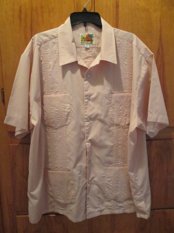 Vintage 1950's Guayabera Shirt by Haband. Rockabi… - image 1