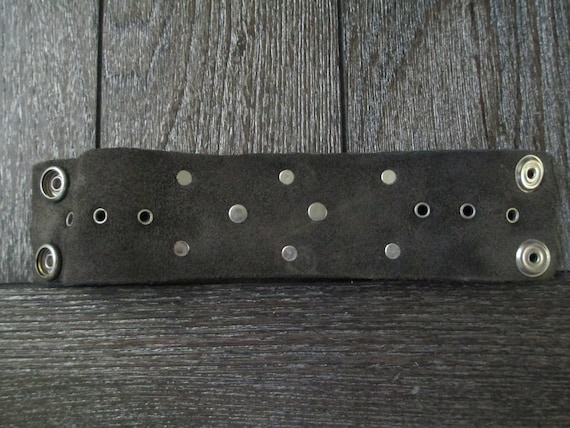 Rustic Leather "The Pink Pistol" Cuff Bracelet. V… - image 5