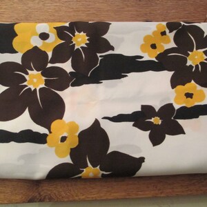 Fabric, Material, Craft, Textiles, Floral Brown Yellow Lightweight  Polyester, Dress, Blouse, Fabric, BOHO Fabric