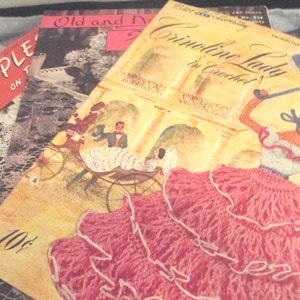 Vintage Knitting Crochet Pattern Booklets: J P Coats, 1947-1949 Set