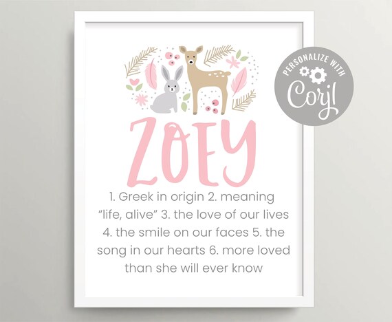 Tribal personalized baby shower gift Feathers nursery wall art Boho baby girl name art printable First name digital download