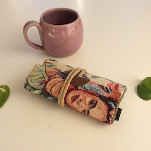 Frida Kahlo/ handgjort/ tobaksfodral