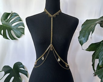 Choker Body Chain 18k Gold Plated Brass