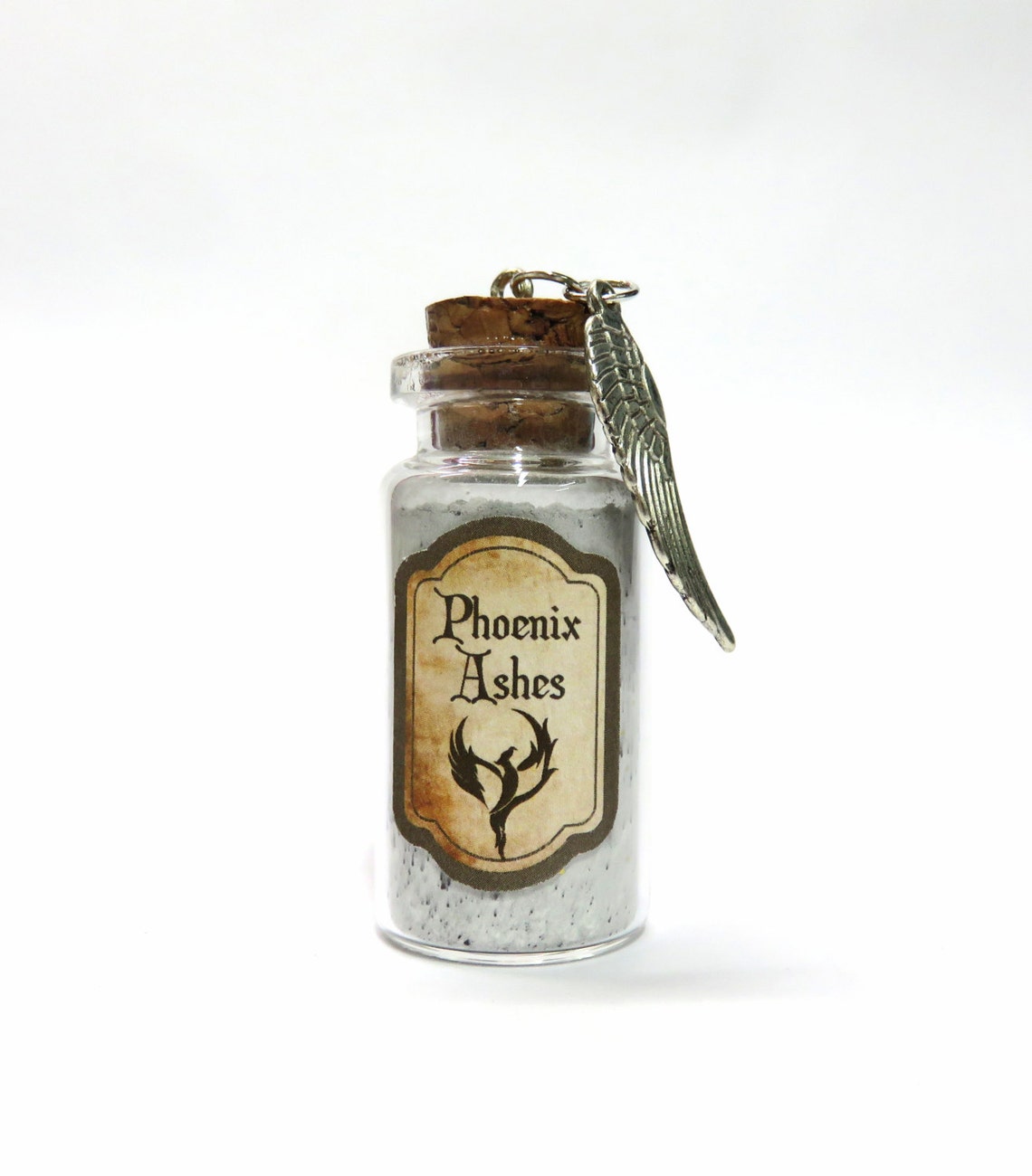 Phoenix Ashes Bottle Necklace Harry Potter Inspired Etsy