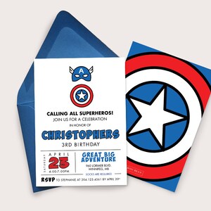 American Superhero, Place Cards, Super Hero, Superhero Party, Hero Party, Captain, America, Super Hero Party,Tent Cards,Tags,Place Cards image 4