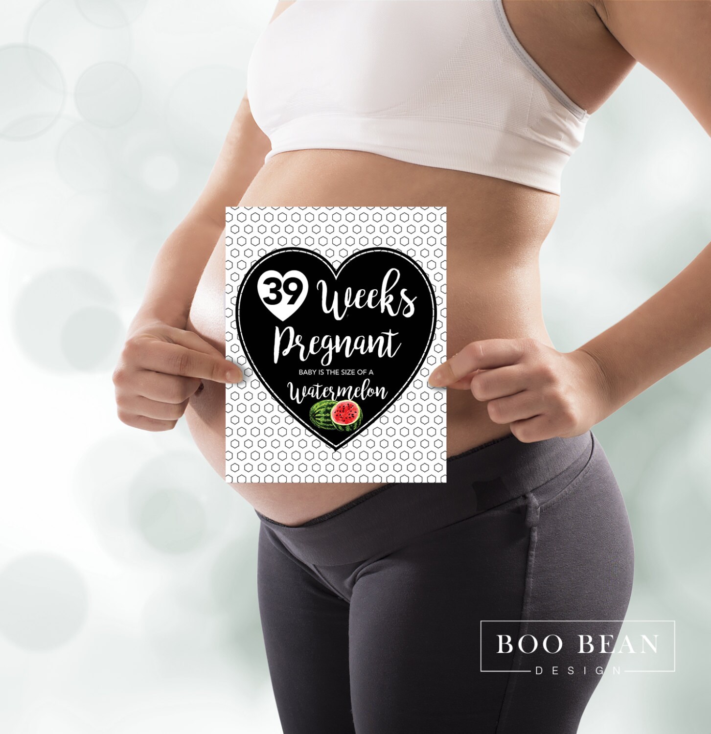 Pregnancy Week by Week Instant Download Printable Card - Etsy
