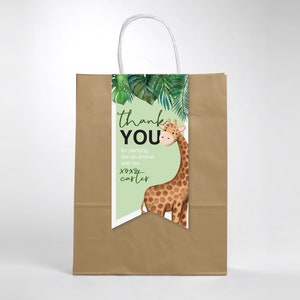 Zoo Animals Favour Labels, Zoo Party, Zoo Favor Tag, Zoo Label, Party Labels, Party Animals, Bag Tags, Bag Label