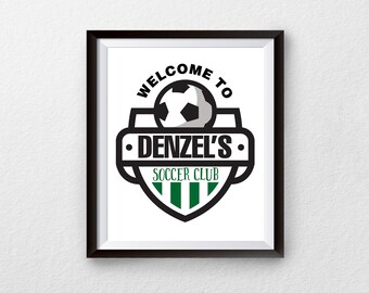 Soccer Welcome Sign, Welcome Sign, Soccer Party, Soccer Poster, Poster, Welcome Sign, Soccer Birthday, Soccer Sign, Soccer Poster