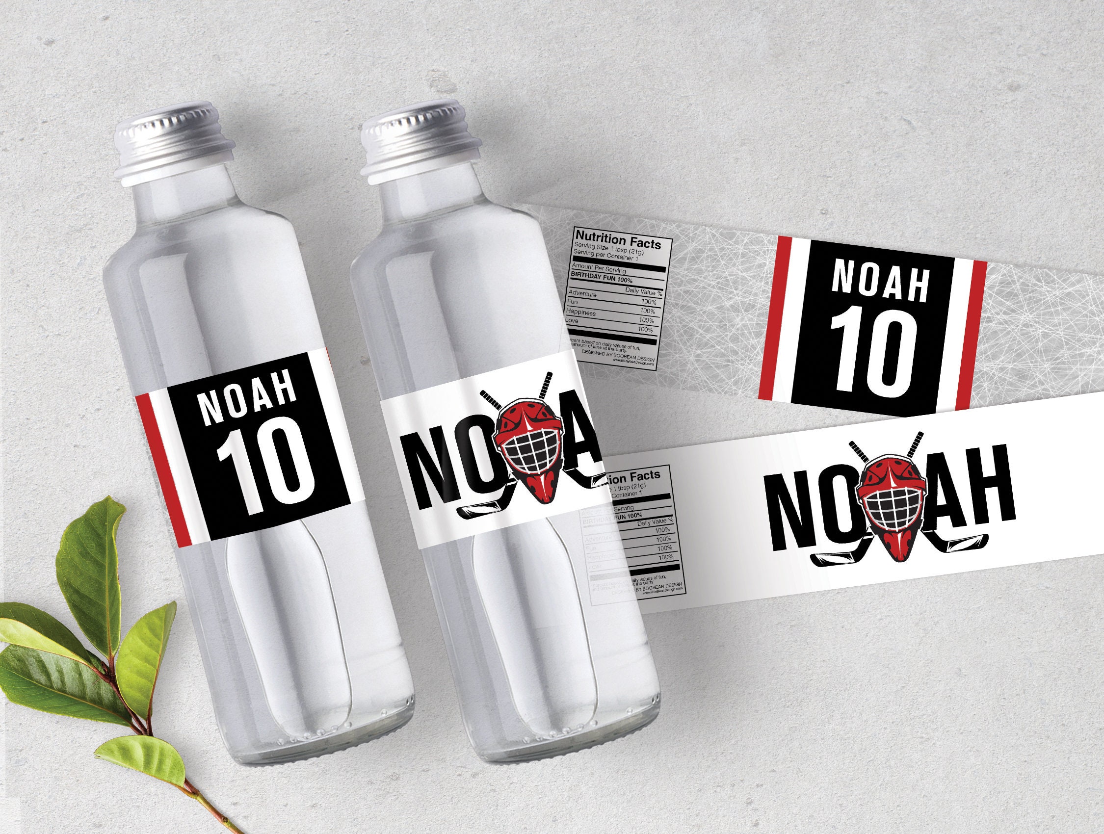 Sports Water Bottle Labels Hockey Water Bottle Labels Hockey Etsy