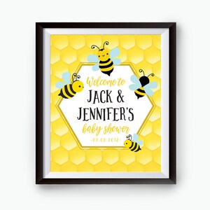 What Will It Bee Cupcake Toppers, Bee Baby Shower, Bee Gender Reveal, Jack and Jill, Baby Shower,Bee, Honey Bee, Honey Comb, Bee Decorations image 5