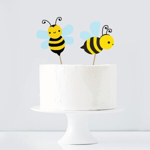 What Will It Bee Cupcake Toppers, Bee Baby Shower, Bee Gender Reveal, Jack and Jill, Baby Shower,Bee, Honey Bee, Honey Comb, Bee Decorations image 7