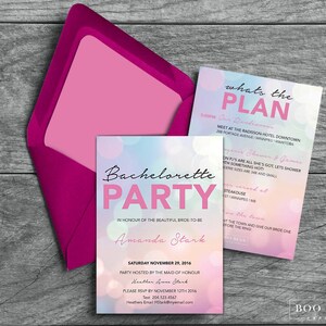 Pink Bachelorette Invitation, Printable Invitation, Bachelorette Invitation Bachelorette Party Digital Invitation image 4