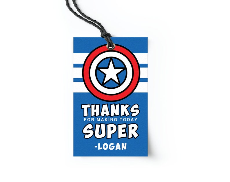 American Superhero, Place Cards, Super Hero, Superhero Party, Hero Party, Captain, America, Super Hero Party,Tent Cards,Tags,Place Cards image 7