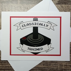 Carte d'anniversaire de jeu rétro, formation classique, salutations de joueur vintage, carte Atari rétrogaming, carte d'anniversaire pour papa