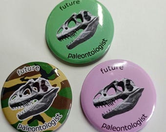 Future Palaeontologist Kids Badge, Boys Pin Badge, Geeky Pin, Male Science Gift, Nerdy Kids Accessory, Dinosaur Fan, Gift for Girl Dinosaur