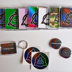 Set de regalo Therian, Insignias Therian, Regalo para Teriántropos, Accesorio Otherkin, Regalo para Alterhumanos, Apoyo a la Teriántropa