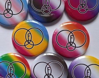 Fictionkin pride badge, comfort character, kin aesthetic, fandom kin, kinnie accessory, kin merch, character identit, kinship lgbt