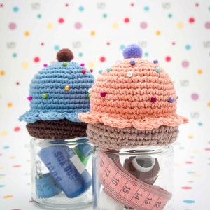 Crochet Cupcake - Crochet Knitting Pattern (finished product not included)