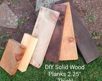 Square Edge Solid Wood Plank Board: Custom Colors and Sizes