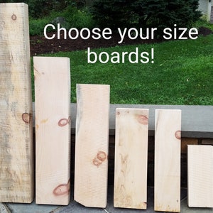 Square Edge Solid Wood Plank Board 2.25 Inches Thick - Etsy