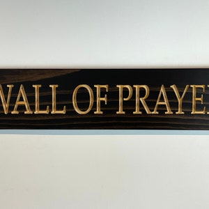 Carved Wooden Sign- Wall of Prayer Religious Sign for Homes  - Prayer sign - rustic wood sign  - house plaques - engraved wood sign