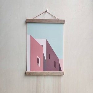 A4 Poster Motif pink house by Chilli and Jens image 1