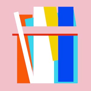 Postkarte abstrakt. Bunte Grafik illustriert auf Naturkarton gedruckt - DIN A6 Hochformat by Susann Pfeiffer für Chilli und Jens