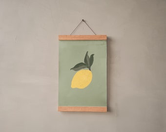Mini poster + poster bar "Lemon" by Chilli & Jens in DINA 6 portrait format.