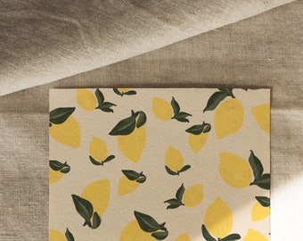 Illustrated lemons in country house style by Chilli & Jens