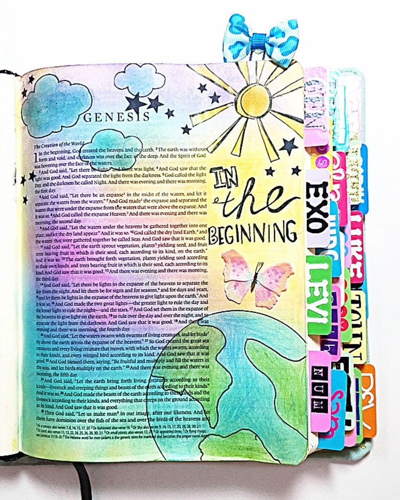 Funky Bible Tabs Unique colorful bible tabs laminated with Etsy