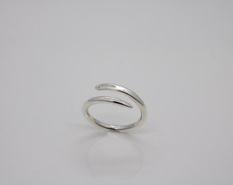 Silver Sewing Needle Ring