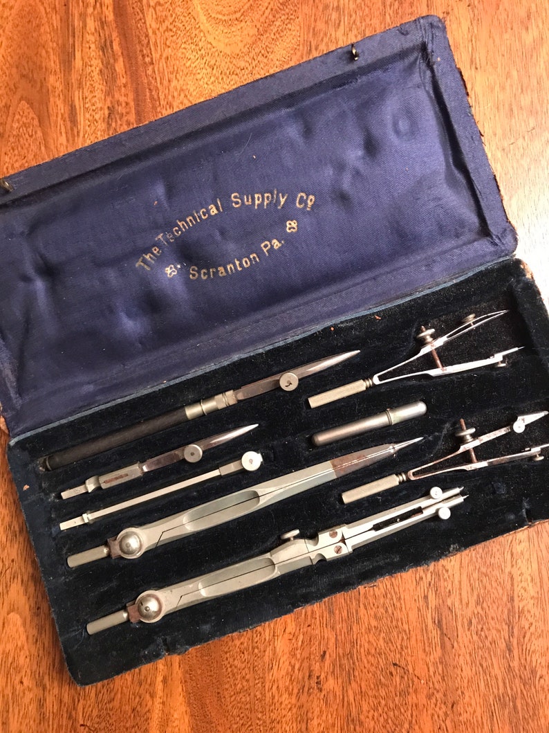 Vintage Drafting Tools Etsy