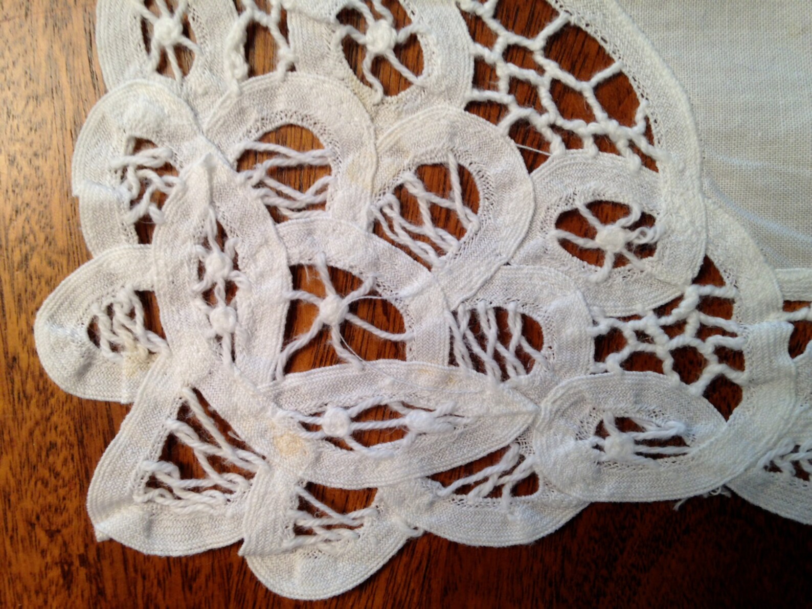 Two Vintage Embroidered Dresser Scarves Etsy