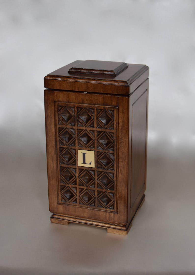 Handmade and Hand Carved Wooden Urn. Size Large Up To 100 Etsy