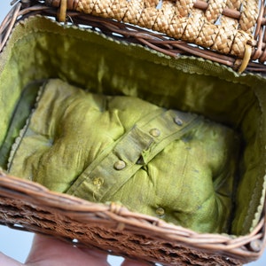 Antique/Vintage handwoven Jewelry Box, rustic