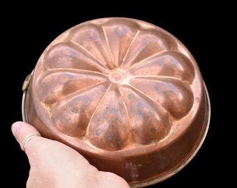 ヴィンテージケーキ銅型（壁掛け、キッチンツール、素朴な装飾）