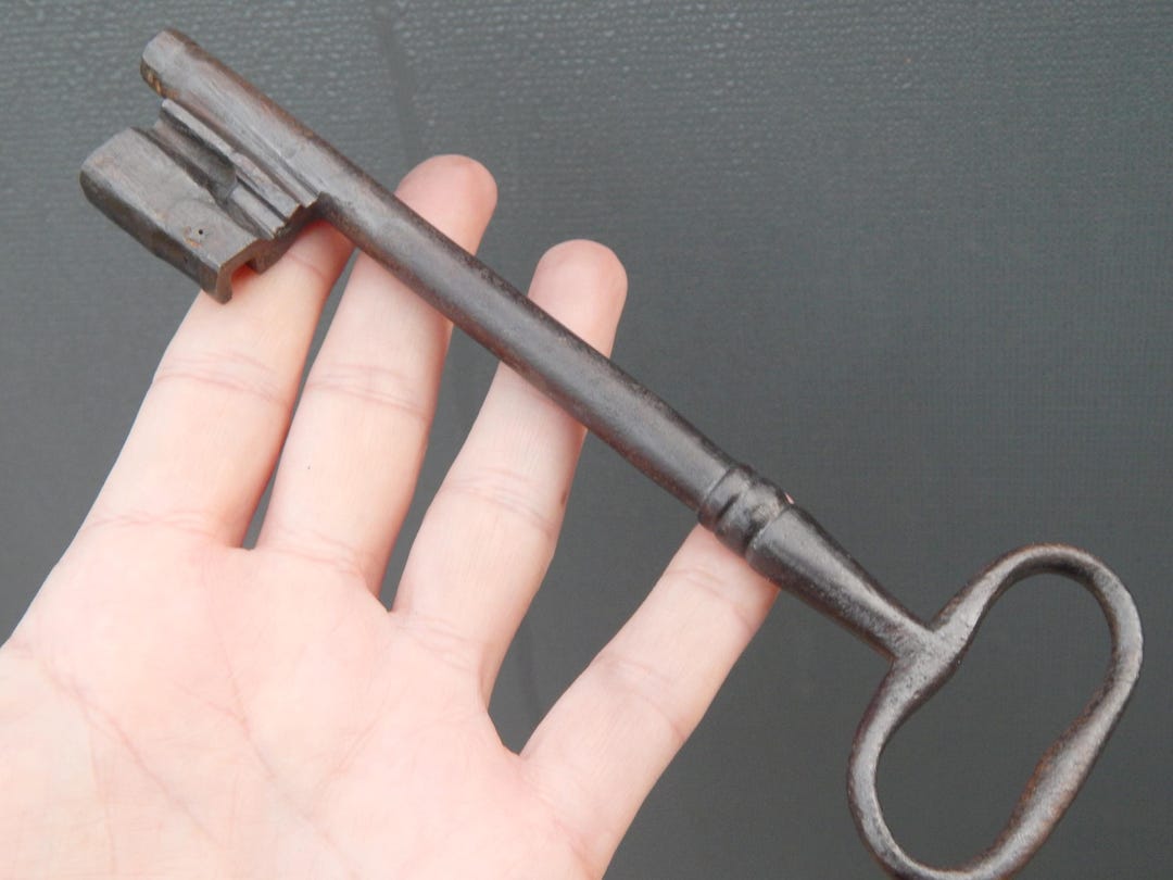 Large Antique French Key ,made 18th Century,wrought Iron - Etsy