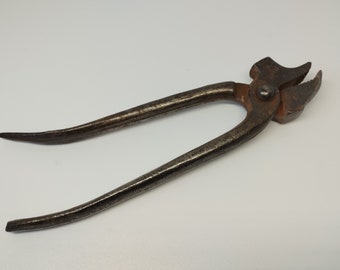 Hand forged pliers, antique tool