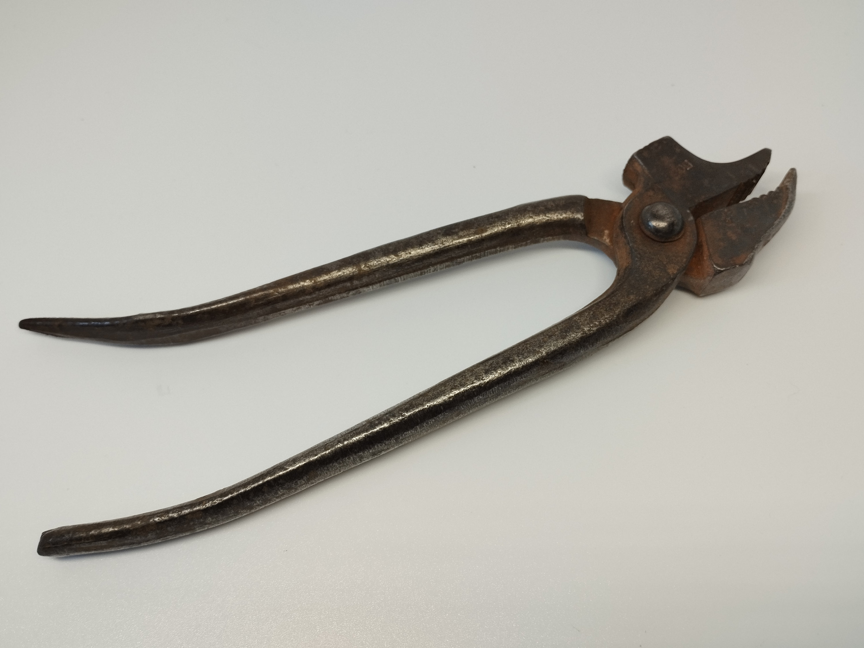 Pince De Forgeron Ancienne N°17 – XIXe Siècle, Fer Forgé, Fabrication Française, Outil Vintage