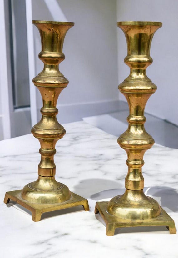 アンティーク金属製キャンドルホルダー2個セット アンティーク金属製キャンドルホルダー2個セット