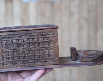 1930年代のヴィンテージ木製ロバシガレットディスペンサー - Etsy 日本