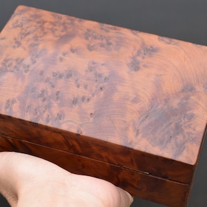 Vintage French wooden box – perfect for jewelry or other treasures