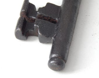 antique French key ,made 18 th century,wrought iron,hand forged