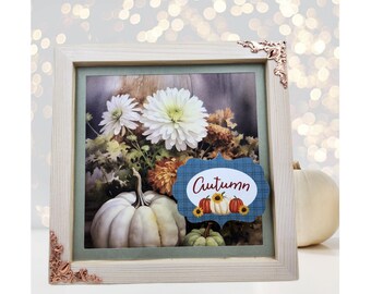 Fall framed photo decor