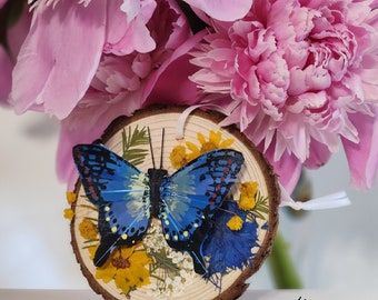 Butterfly Rustic Decor, Hanging Butterfly Ornament