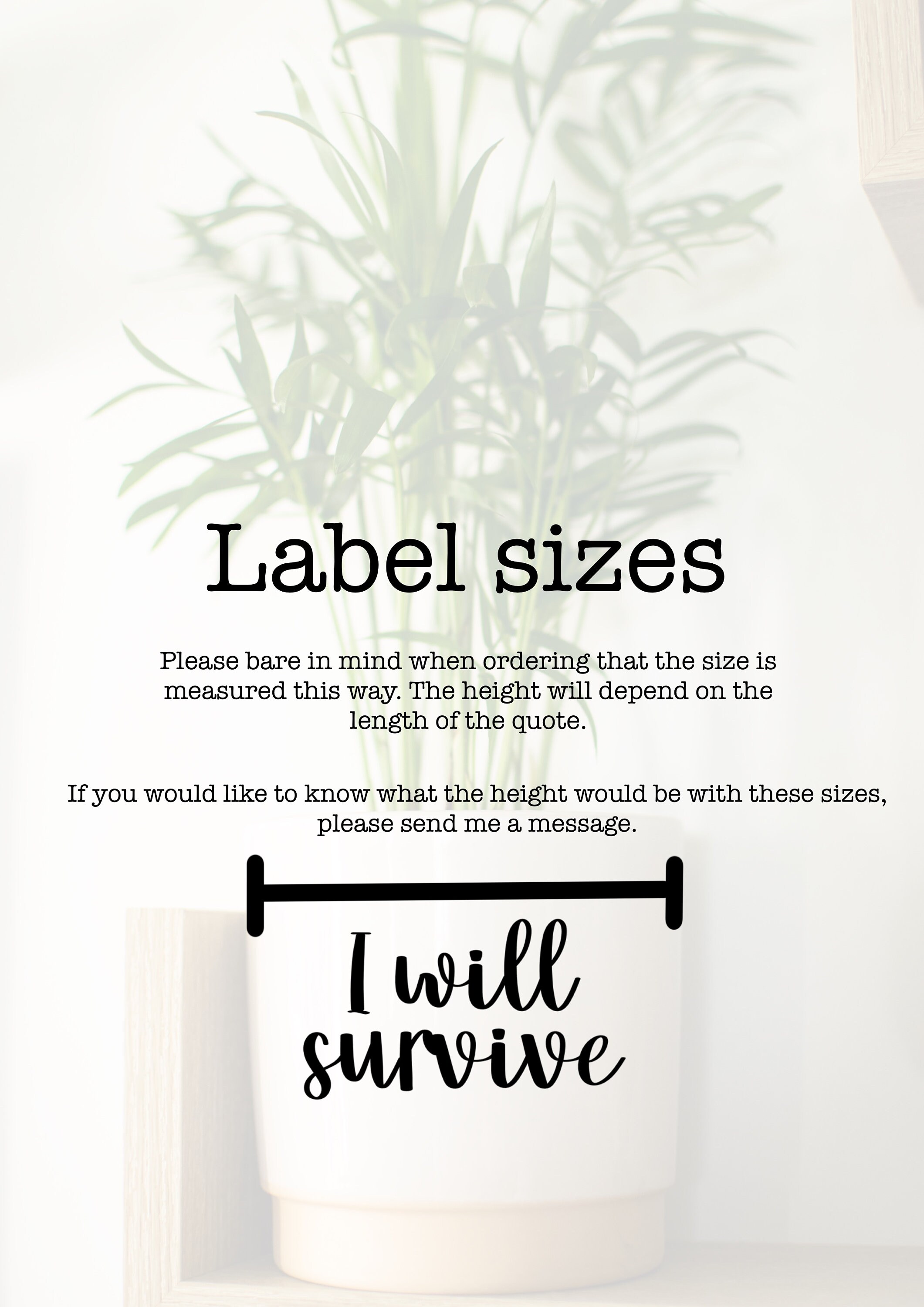 Plant Pot Stickers Labels Plants Decal Vinyl Sticker Etsy.de