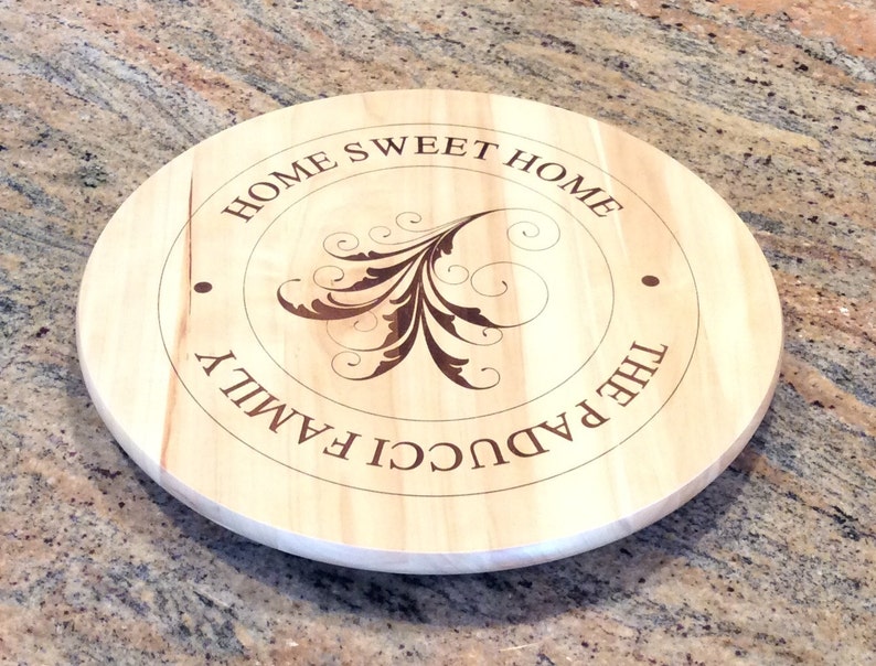 Personalized Custom Engraved Lazy Susan Personalized Wedding Etsy